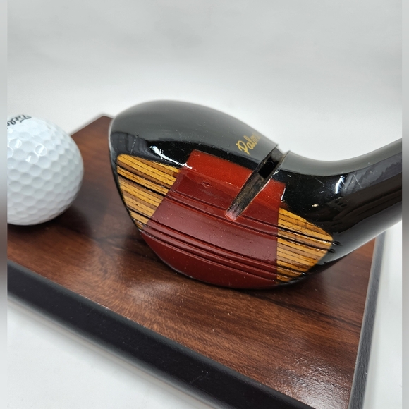 Vintage Arnold PALMER Golf Club Business Card Holder Titleist Ball Office Decor - Picture 4 of 15